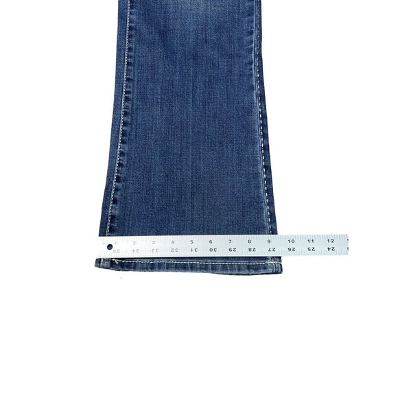 Wrangler Rock 47 Jeans Women's 34x35 Blue Bootcut Low Rise Embellished Cowgirl - Picture 7 of 10